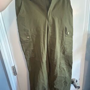 Fashion Nova Khaki Utility Pants